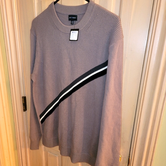 Club Monaco Other - NWT Mens sz M Club Monaco gray diagonal striped Sweater